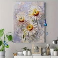 thumbnail image 4 of Daisy Floral Impasto Canvas Print Wall Art for Living Room Bedroom Dining Room Office Decor, 4 of 8