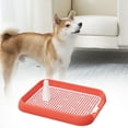 thumbnail image 4 of lionlar Dog Toilet Litter Tray Small Dog Training Pads Reusable Pet Training Toilet with Pink, 4 of 8