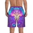 thumbnail image 3 of Naloa Elephant in Tribal Style Men's Beach Shorts, Surfing shorts, Swim trunks, Quick Dry Swim Trunks for Surfing Beach Fun - X-Large, 3 of 9