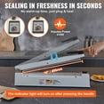 thumbnail image 3 of VEVOR Impulse Sealer 16 inch, Manual Heat Sealing Machine with Adjustable Heating Mode,Aluminum Shrink Wrap Bag Sealers for Plastic Mylar PE PP Bags,Portable Poly Bag Sealer with Extra Replace Kit, 3 of 9