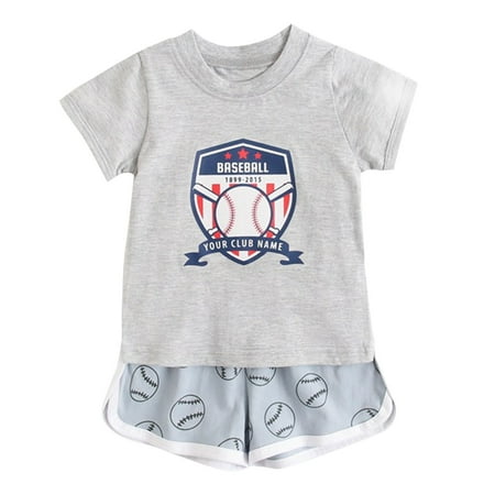 

hibro summer toddler boys girls short sleeve cartoon prints tops shorts two piece outfits set for kids clothes pant boy elephant baby outfits boys