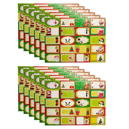 Lotion Gift Tags Santa’s Studio (240 Count) Premium Assorted Holiday Sticker Gift Tags For Christmas Presents Stocking Stuffers ()
