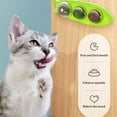 thumbnail image 4 of Verde - Bola de hierba gatera 3 en 1, juguete de pared con hierba gatera, para limpiar los dientes y atraer gatos (1 ud.), 4 of 5
