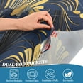 thumbnail image 3 of Yayeee Kitchen Curtains Light Filtering 27"x36" Rod Pocket Short Cafe Window Panel, Gold Art Pattern, 3 of 7