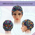 thumbnail image 4 of Phogary 6 Pack Women Turbans African Pattern Knot Headwrap Bohemian Print Pre Tied Flower Knot Bonnet Hat for Women Girls, 4 of 9