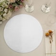 thumbnail image 2 of Efavormart 20 Pack | 13" Silver Glitter Round Paper Table Placemats, Disposable Dining Table Mats - 210 GSM, 2 of 5