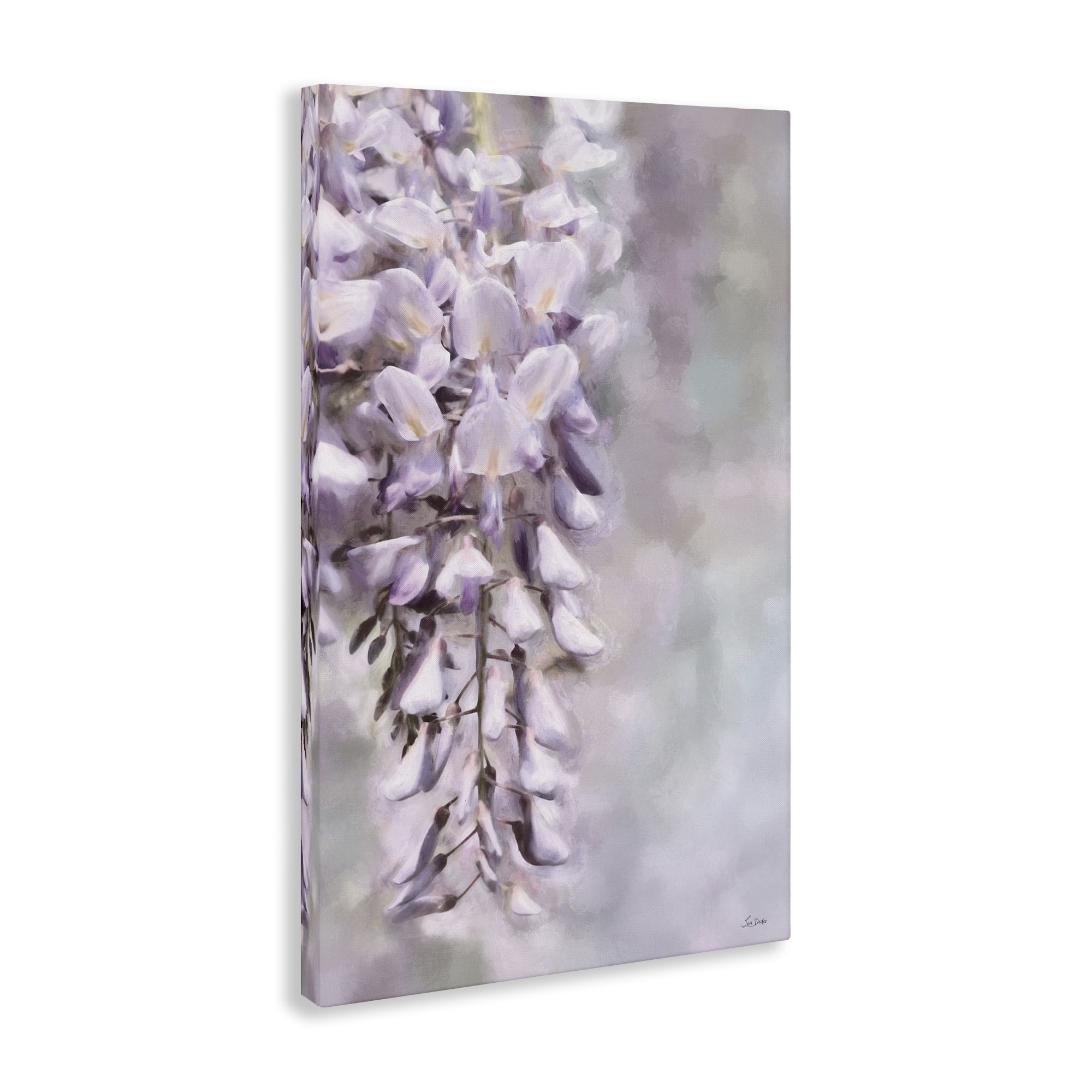 Stupell Industries Soft Foxglove Petals Botanical & Floral Painting Gallery Wrapped Canvas Art Print Wall Art, 30 x 45