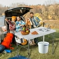 thumbnail image 3 of HARIPUL 50'' Folding Fish Cleaning Table with Sink, Portable Camping Sink Station with Faucet and Sprayer, Fish Cleaning Station Fillet Table, Gray, 3 of 9