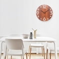 thumbnail image 3 of Reloj de pared BLESIY tridimensional de moda a batería de madera, 3 of 6