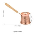 thumbnail image 2 of Mobutofu Greek Coffee Pot Copper Alloy Rose Gold Milk Heating Traditional Shape 1Set, 2 of 8