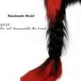 thumbnail image 5 of WZXFASHION Soft Furry Plush Animal Ear Hat with Braids Cozy Winter Warm Hat Cute Cosplay Headwear Accessory for Holiday Party, 5 of 7