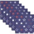 thumbnail image 3 of Coolnut Patriotic Star Cloth Napkins Set of 1, Reusable Washable Polyester Dinner Table Napkins for Family, Weddings, Parties, Home Decor, 20 x 20 Inch Washcloth Gift, 3 of 7