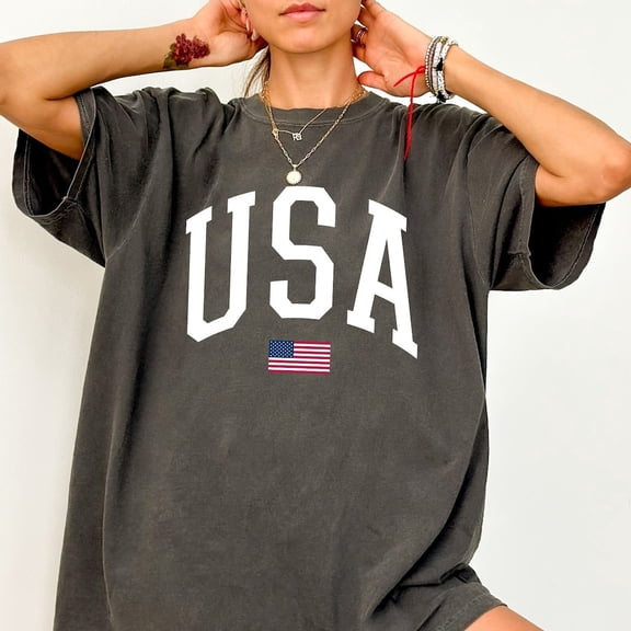 T-Shirt With Usa Flag Shirt, 4Th Of July Shirt, Patriotic Graphic Tee, American Tshirt, Fourth Of July Shirt, Usa Tshirt, Mens Usa Shirt