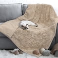 thumbnail image 3 of PetAmi Waterproof Dog Blanket For Medium Large Dog, Puppy Pet Blanket Couch Cover Protection, Sherpa Fleece Fuzzy Cat Blanket Throw, Couch Sofa Bed Furniture Protector Soft Reversible, 40x60 Taupe, 3 of 7