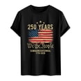 thumbnail image 5 of USA Flag 4th July American Red White Blue Star Stripes Patriotic T-Shirt Black,L, 5 of 6