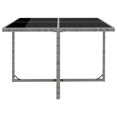 thumbnail image 5 of vidaXL 5 Piece Outdoor Dining Set with Cushions Poly Rattan Grey, 5 of 5