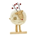 thumbnail image 2 of Decoraciones de mesa navideñas, decoración rústica de escritorio, adornos de fieltro de madera, granja para regalo de Navidad, estante de vacaciones, Estilo D, 2 of 8