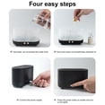 thumbnail image 2 of Inteprter Difusor de llama, humidificador de aire recargable LED de aceite esencial con protección regulable de luz, generador de niebla de oficina de Humidificadores Negro Inteprter HA063173-02, 2 of 6