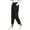 Black #56, variant on WULMLEO Straight Leg Corduroy Pants Women Comfy Drawstring Elastic Waist Pants with Pockets Work Trousers Pant Casual Joggers Dark Blue S