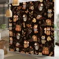 thumbnail image 2 of Tchckioa Black Forest Animal 36x72 Inch Shower Curtain,Wet and dry separation Bath Curtain for Bathroom, 2 of 6