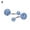 Light Blue, variant on Women\'s Rhinestone Balls Navel Button Barbell Body Piercing Belly Ring-Black