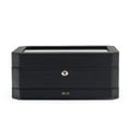 thumbnail image 2 of Wolf 4586029 Windsor 10 Piece Watch Box with Drawer in Black & Grey MSRP $369, 2 of 6