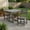 Gray, variant on GYSIBAPO 3-Piece HDPE Outdoor Patio Dining Set, 37.8" Square Table with 2 Chairs, All-Weather Bistro Set for Backyard Balcony, Gray