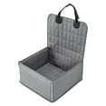 thumbnail image 2 of Funda de asiento para perro, funda de asiento para mascotas, antiarañazos, impermeable, a prueba de polvo, hamaca para coche, fundas de asiento delant Gris, 2 of 8