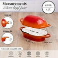 thumbnail image 2 of YANGLI Rectangular Dutch Oven for Sourdough Baking, 24x16cm, Orange, 2 of 6