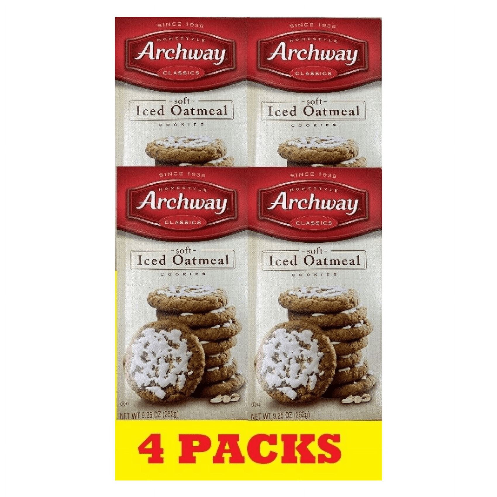 Archway Homestyle Classics Soft Iced Oatmeal Cookies 4 Boxes 9.25 oz
