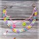 thumbnail image 5 of Qarigey Colorido multicapa acrílico estrella cintura llavero estilo punk mujer chica llavero accesorio de moda joyería pantalones diario Accesorios de disfraces Blanco Qarigey AP014168-04, 5 of 6