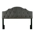 thumbnail image 3 of Home Fare Upholstered Headboard Charcoal Fabric Full Queen, 3 of 5