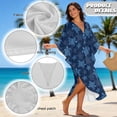 thumbnail image 7 of DISNIMO Sea Turtle Print Kaftan Dresses for Women V-Neck Batwing Sleeve Swimsuit Cover Up Plus Size Caftan Dress Beach Cover Up Loose Fit Bathing Suit Coverups, 7 of 7