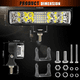 thumbnail image 3 of Par 7''faros Blossom  Auxiliares Led Moto Auto 188w Triple-fila 8000k Negro, 3 of 5