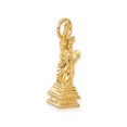 thumbnail image 5 of 14k Yellow Gold Statue of Liberty Pendant for Women or Unisex, Patriotic Jewelry Symbolizing Freedom and American Pride, New York Monument Necklace Charm, 5 of 7