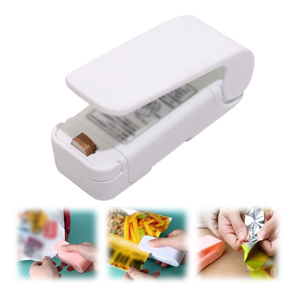 Portable Mini Sealing Machine Mini Bag Sealer Handheld Heat Vacuum Sealer Household Sealing Machine Heat Sealer Capper For Bags Package Food Kitchen Gadget