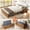 Brown, variant on Full Murphy Bed with Mattress,Full Size Cabinet Bed with Folding Nightstand and Charging Station & LED Light,Multifunctional Space-Saving Wall Bed for Bedroom, Guest Room,Office,White