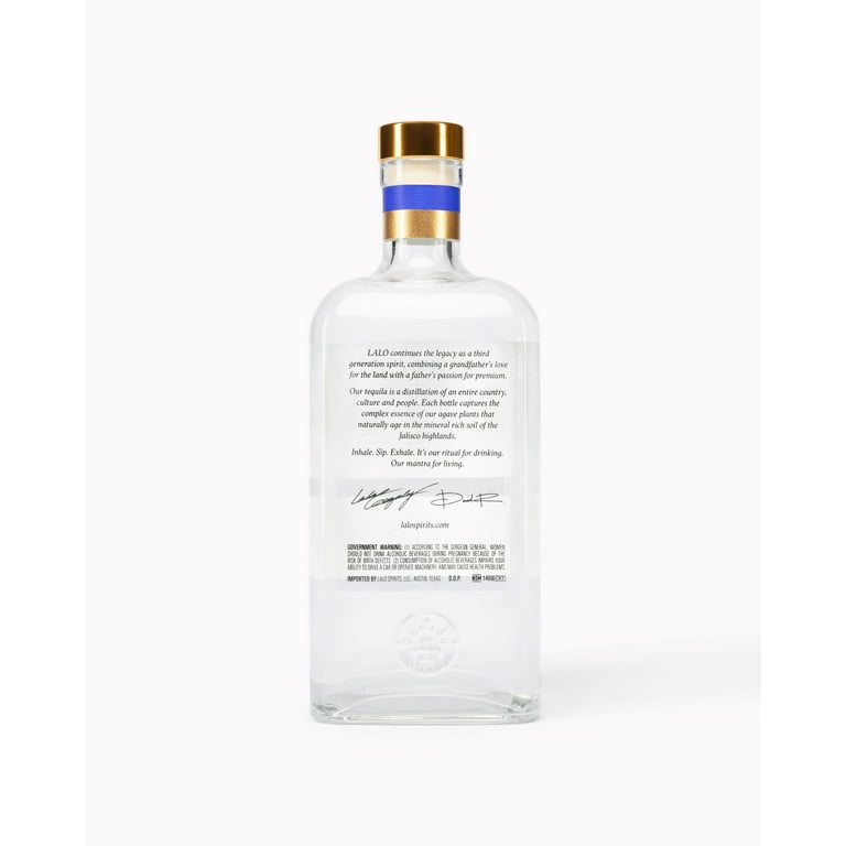 Free Shipping! LALO Blanco Tequila 100% Blue Agave 750ml Bottle, Crisp Pure  Taste with Notes of Cinnamon and Dulce de Leche - Walmart.com
