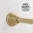 thumbnail image 4 of Better Homes & Gardens Rustproof 43” to 72” Adjustable Tension Decorative Shower Curtain Rod, Brass, 4 of 7