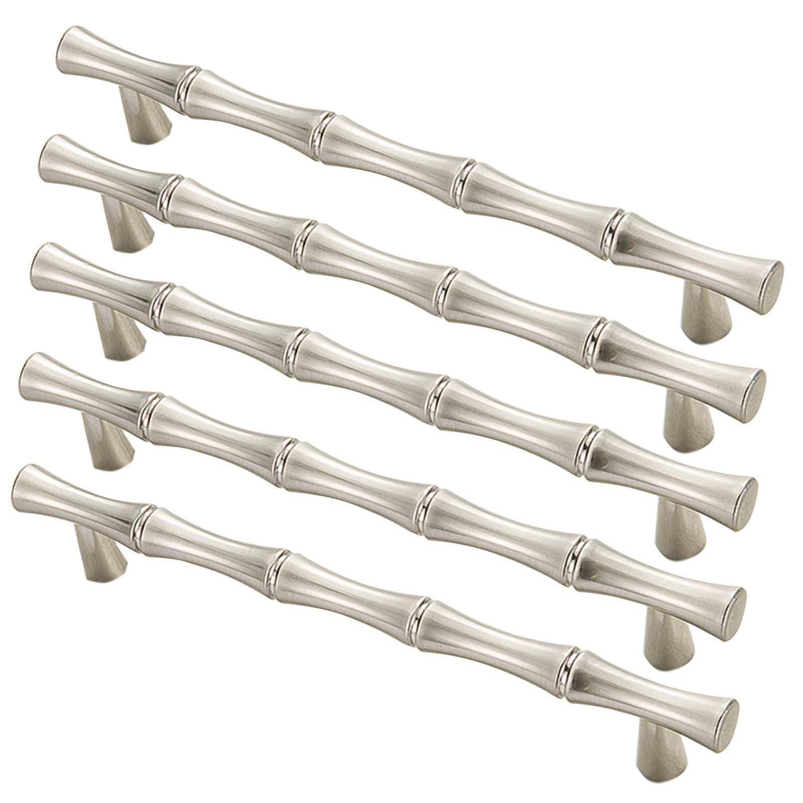 Antique BambooShaped Pulls Kitchen Drawer Handle 5 Piece