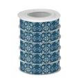 thumbnail image 2 of 5 Rolls Christmas Ribbon 1.5 inch Wide Decorative Ribbon for Gift Wrapping and Holiday Decorations Abstract Turtle Pattern, 2 of 7