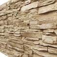 thumbnail image 6 of NewStone Canyon Ridge Faux Stone Panel, 45 3/4"W x 24 1/2"H x 1 1/4"D, Sandstone Color, 6 of 9