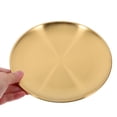 thumbnail image 4 of Miangastore Silver Round Metal Dinner Plates for Festive Occasions 6 Pcs 6 Inch, 4 of 8