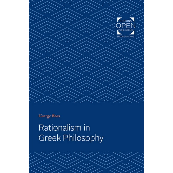 Rationalism in Greek Philosophy, (Paperback)