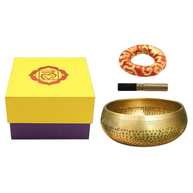 Juego de cuencos tibetanos para meditación y yoga, cuenco hecho a mano, con mazo. kits de diámetro 11cm 5