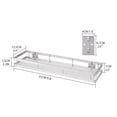 thumbnail image 2 of Estante de almacenamiento de acero inoxidable, organizador de condimentos para colgar, estante de baño, cocina, 25 CM Inevent HA7218-02B, 2 of 7