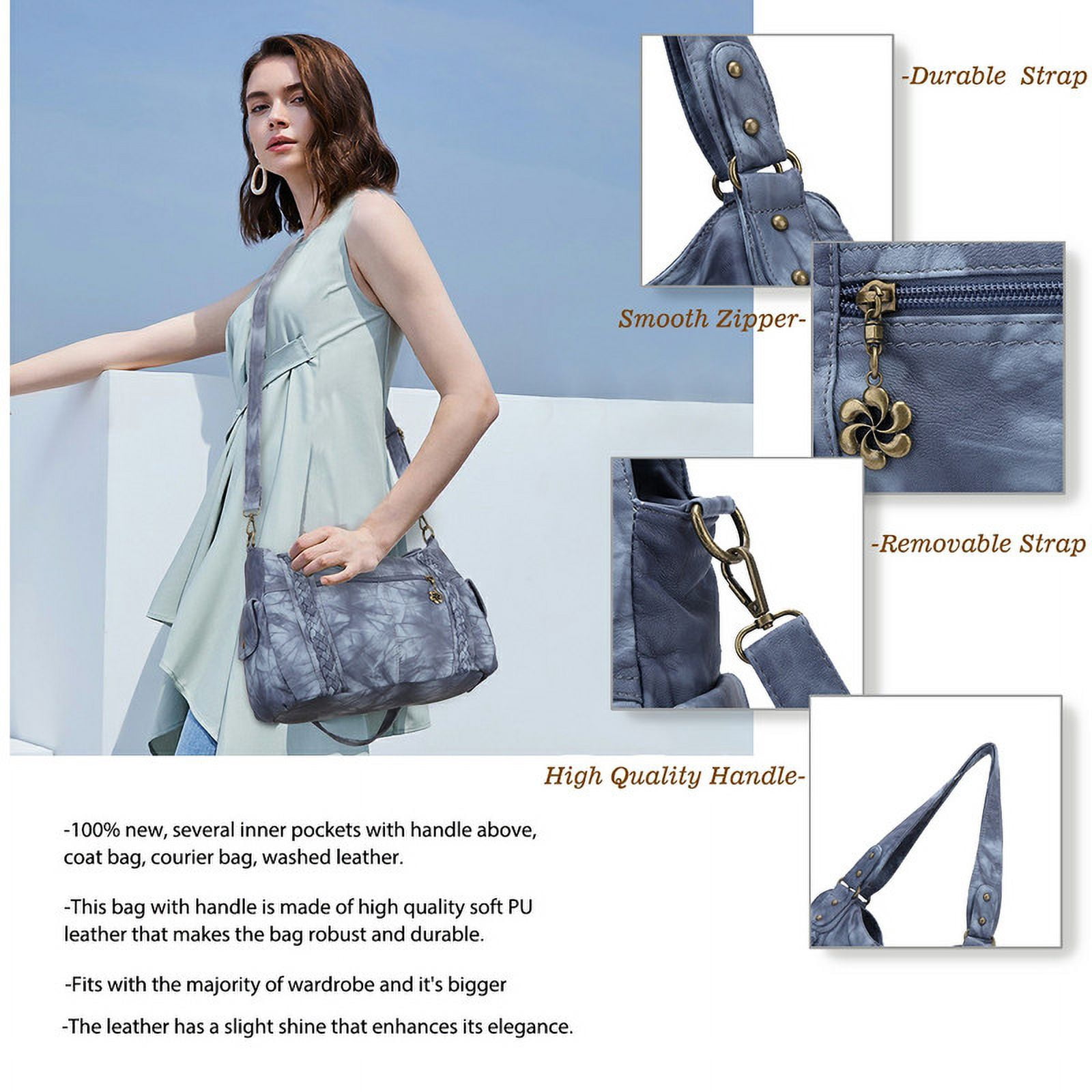 Angel Barcelo Women's handbag with adjustable simple crossbody bag