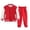 Red, variant on Kids Boys 2 Piece Baseball Set Athletic Casual Jacket Jogger Pants Sportswear Outfit Girls Preppy Sports Breathable Sweatsuit