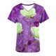 thumbnail image 5 of Vestido Corto para las Mujeres con Cuello en V Imprimir Manga Corta Bolsillo Enfermera Top, Poliéster Ligero para el Hogar Diario Y Desgaste Casual, 5 of 9