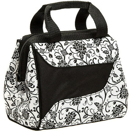 Fit and Fresh Downtown Designer Lunch Bag in Zebra with Ice - 0